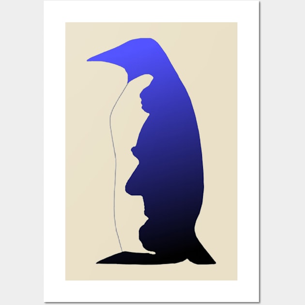 Secret Agent Mr Penguin Wall Art by Animal instinct